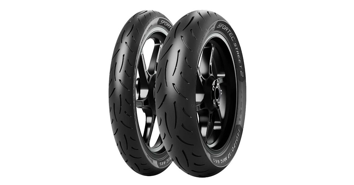 Pneu scooter,  Metzeler SPORTEC STREET2 F/R 90/ 80-14  49S TL