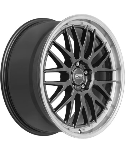 Jante ALU, Dotz Bilbao Gunmetal/ Polished lip 9.5X19 5/ 112 ET44, Alésage 70.1