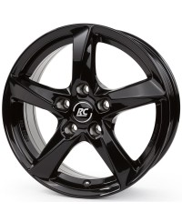 Jante Alu RC Design RC30 Noir brillant laqué 6,5x16 4x98 ET35  , Alésage 58.10