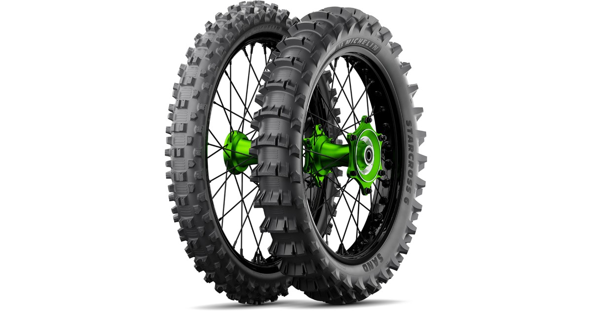 Pneu moto,  Michelin STARCROSS 6 SAND Rear  110/ 90-19   62M TT , NHS