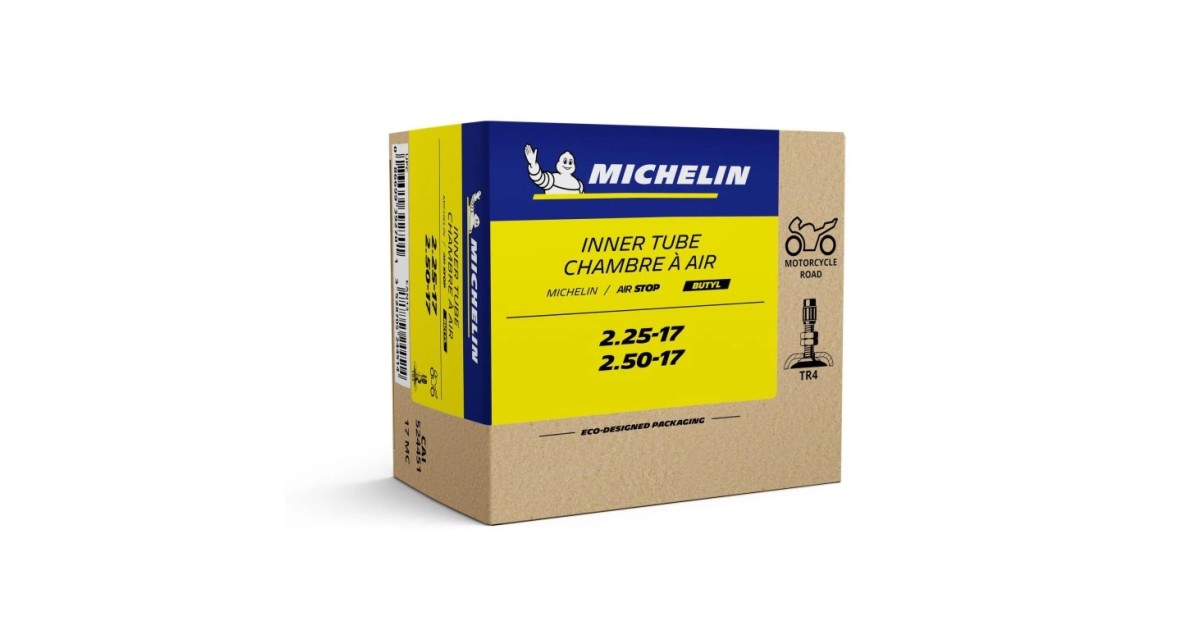 Chambres à air, Michelin, 17 MC , No 524451 , Valve droite TR4