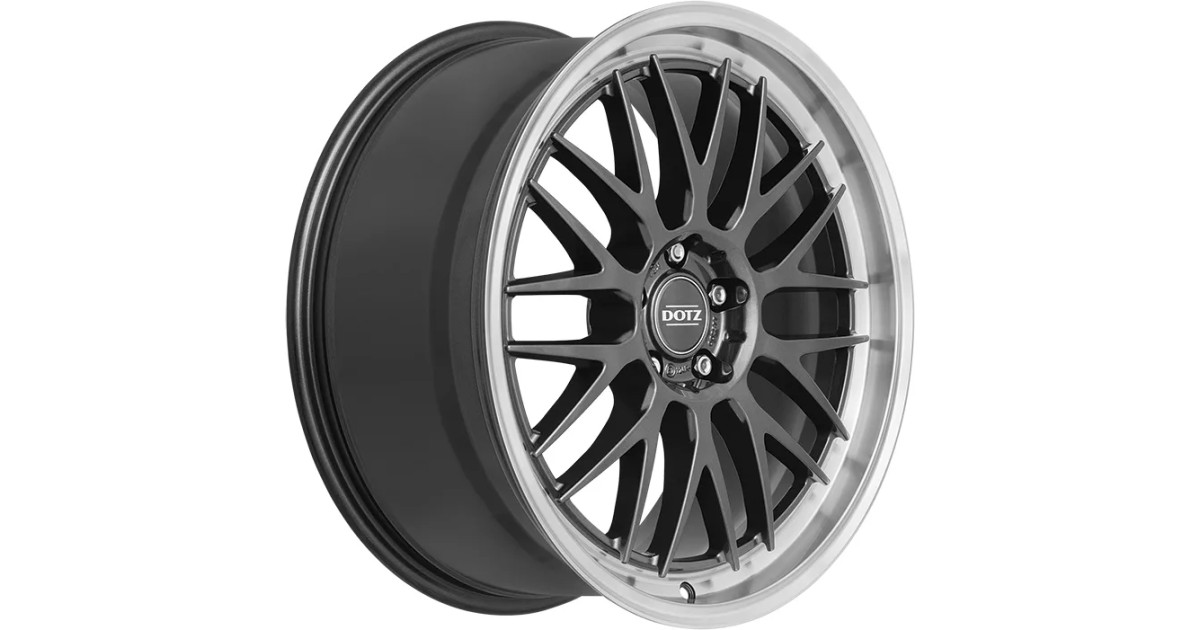 Jante ALU, Dotz Bilbao Gunmetal/ Polished lip 9X19 5/ 112 ET44, Alésage 66.6