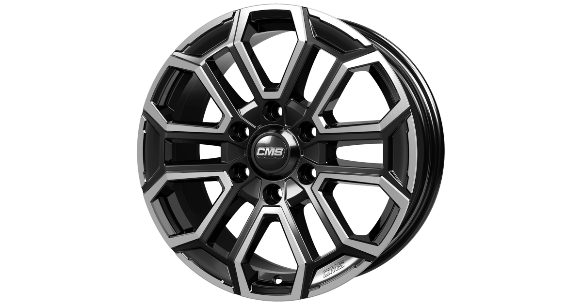 Jante ALU, CMS C35 Diamant Noir Brillant, 8X18 6/ 139.7 ET29, Alésage 106.1