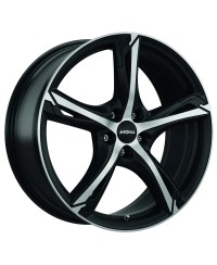 Jante ALU, Ronal R62 JETBLACK-MATT , FACE POLIE  8X19 5/ 112 ET25, Alésage 76