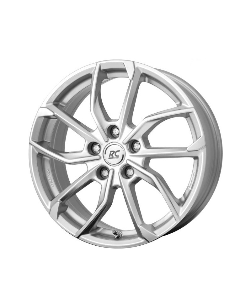 Jante Alu RC Design RC34 Crystal Silver 7x18 5x114.3 ET35 , Alésage 60.1