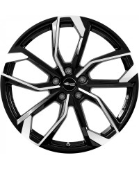 Jante Alu RC Design RC34 Gloss Black Full Polished 7x18 5x114.3 ET50, Alésage 60.1