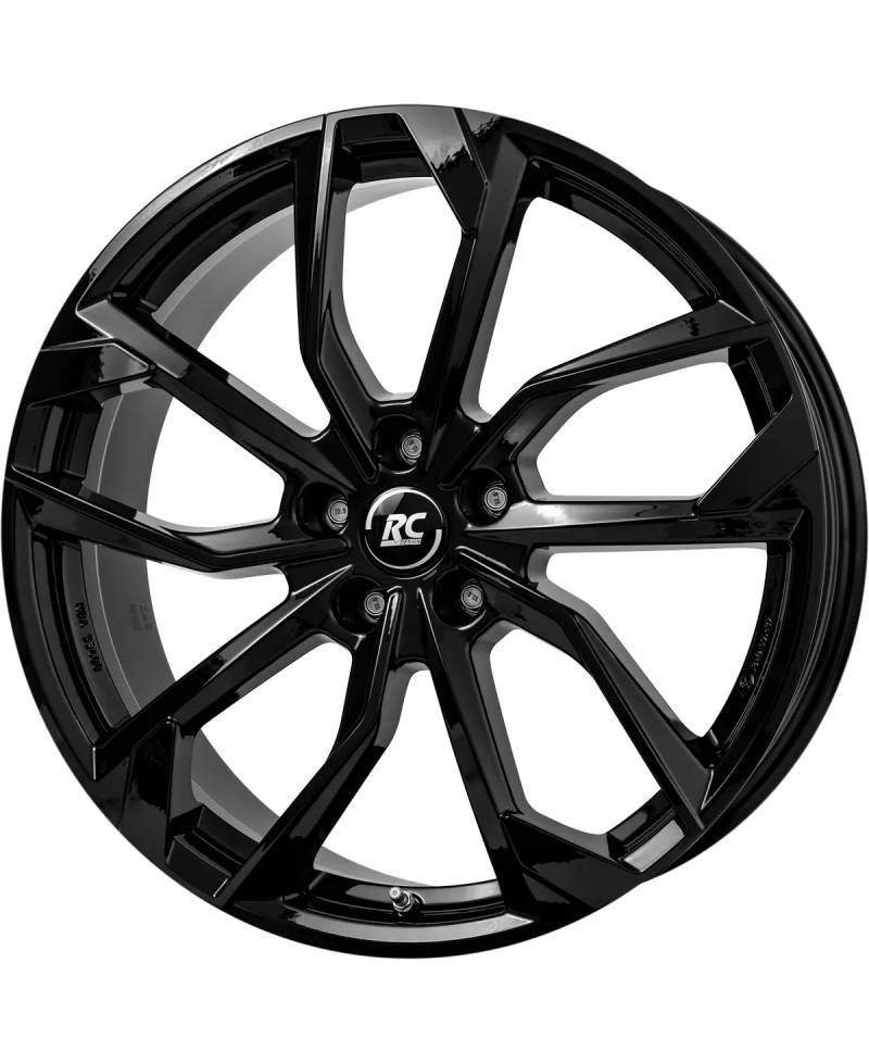 Jante Alu RC Design RC34 Gloss Black 7,5x18 5x112 ET49, Alésage 57.1