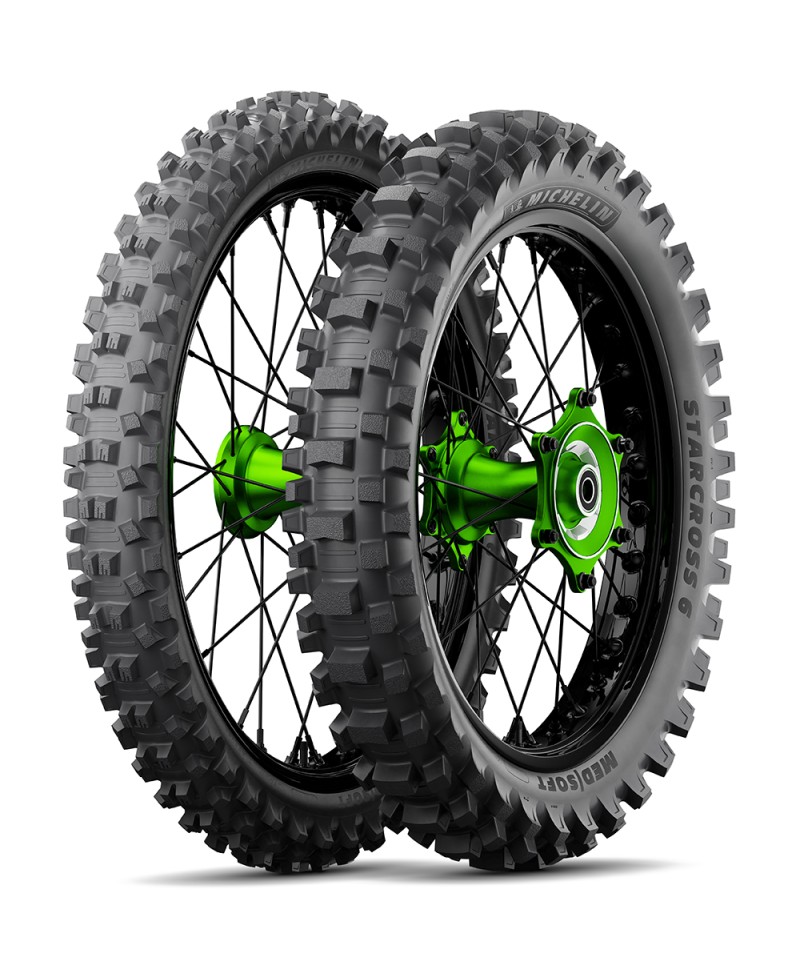 MICHELIN STARCROSS 6 MEDIUM SOFT Rear 110/ 90 -19 62M , TT , NHS