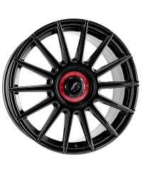 Jante ALU, DAMINA DM09 Black - Inlay red 8X18 5/ 112 ET45, Alésage 72.6