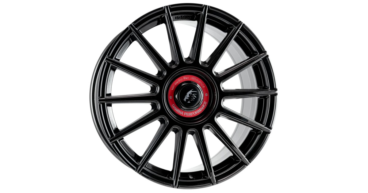 Jante ALU, DAMINA DM09 Black - Inlay red 8X18 5/ 112 ET45, Alésage 72.6