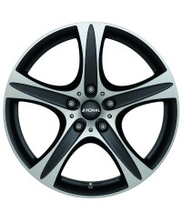 Jante ALU, Ronal R55 SUV Noit mat , Face polie 9X19 5/ 112 ET30, Alésage 76