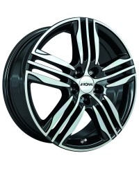 Jante ALU, Ronal R57 Noir , Face polie 7.5X17 5/ 114.3 ET40, Alésage 82