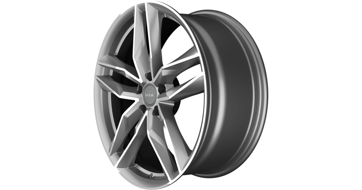 MAM RS3 Matt palladium front polish 8x18 5/ 114,3 ET45 , Alésage 72,6