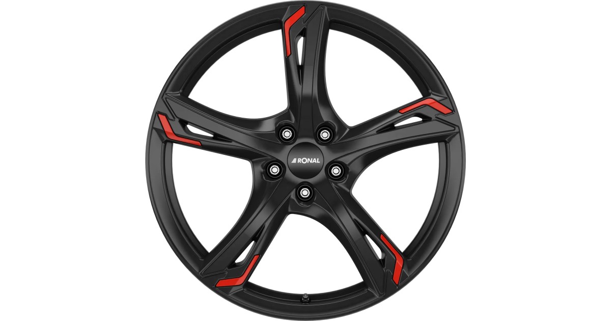 Jante ALU, Ronal R62 Red jetblack 8.5X20 5/ 108 ET40, Alésage 76