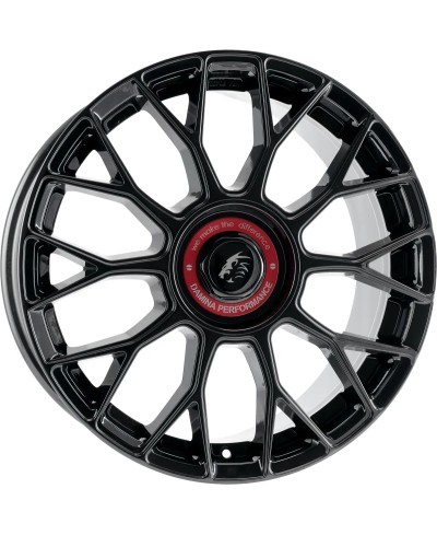 Jante ALU, DAMINA  Performance DM10 Black - Inlay red 8X18 5/ 114.3 ET45, Alésage 72.6