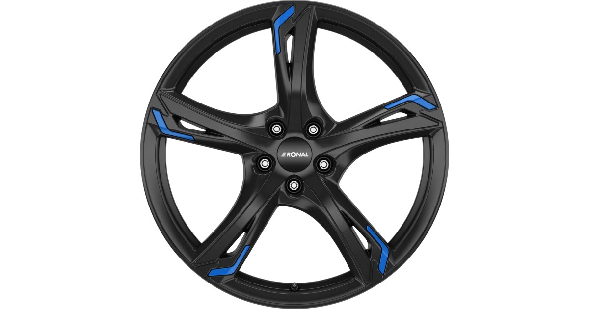 Jante ALU, Ronal R62 Blue jetblack 7.5X18 5/ 108 ET40, Alésage 76