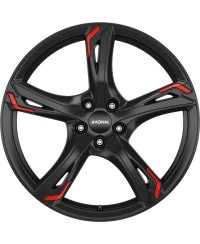 Jante ALU, Ronal R62 Red jetblack 7.5X18 5/ 108 ET40, Alésage 76