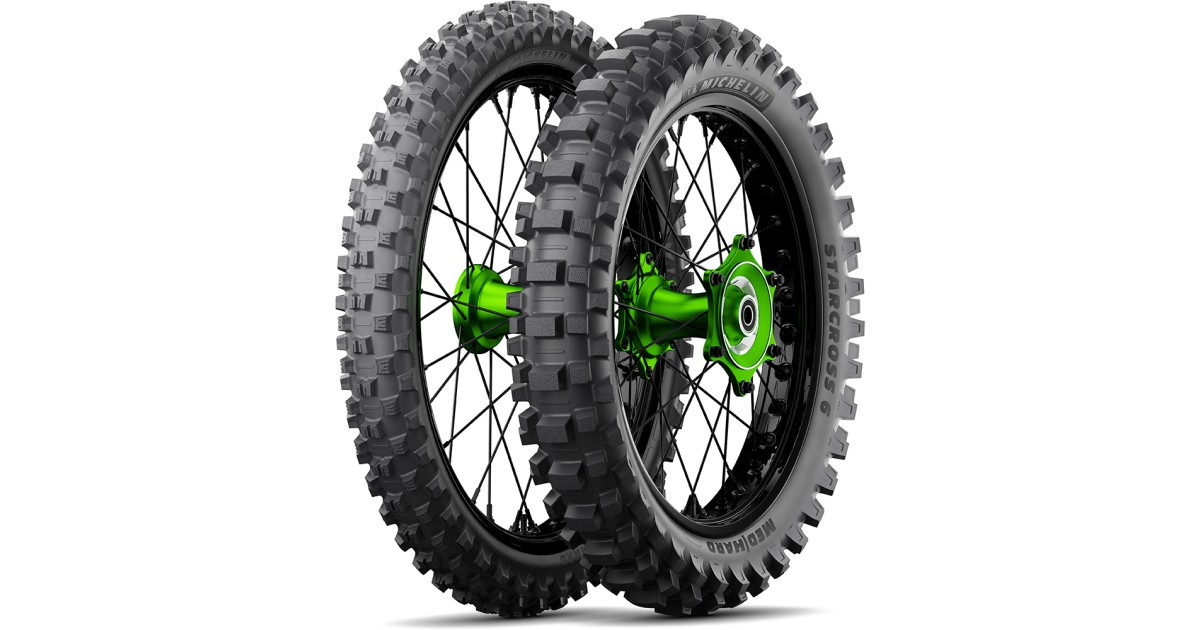 Pneu moto,  Michelin STARCROSS 6 MEDIUM/ HARD Front 90/ 100-21  57M TT , NHS