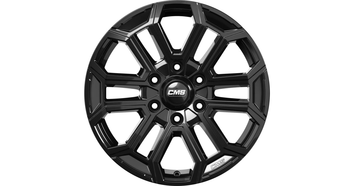 Jante ALU, CMS C35 Diamant Noir Brillant, 8X18 6/ 139.7 ET38, Alésage 67.1