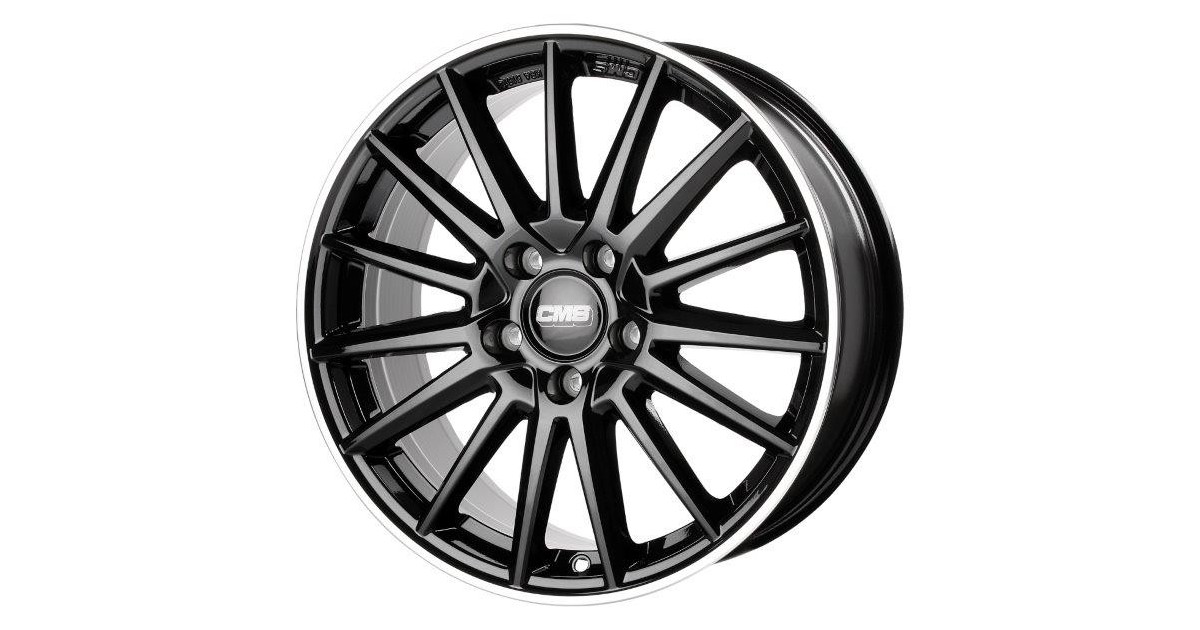Jante ALU, CMS C23 Noir Bride Poli Brillant, 8X20 5/112 ET33, Alésage 66.5