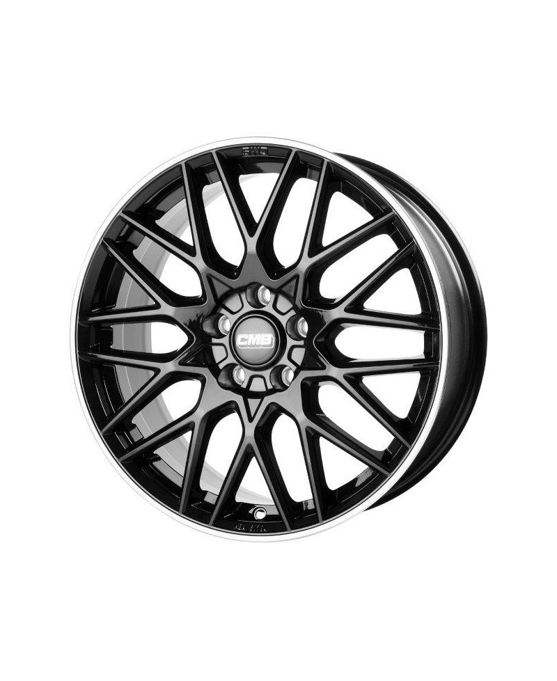 Jante ALU, CMS C25 Noir Bride Poli Brillant, 7X17 4/ 100 ET45, Alésage 67.1